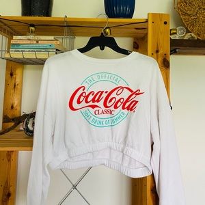•Coca-Cola Cropped Sweatshirt•